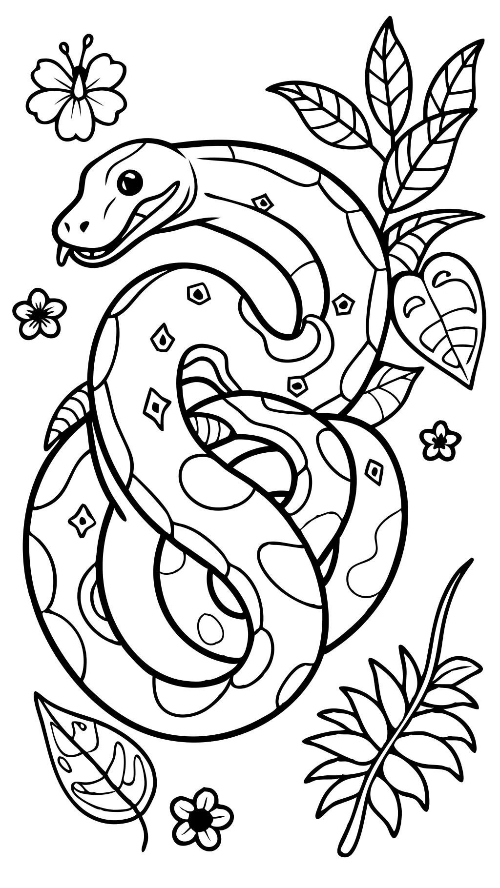 ball python coloring pages